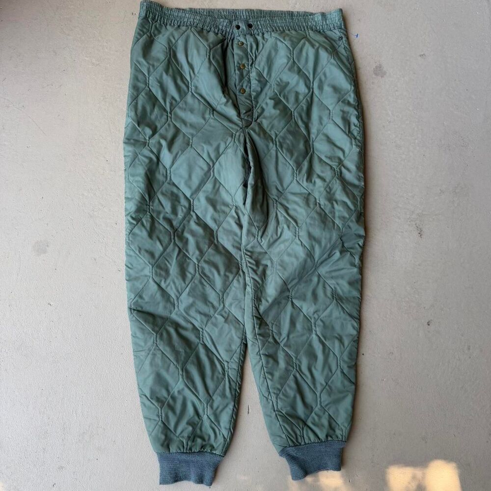 American-apparel Men's Green and Khaki Trousers